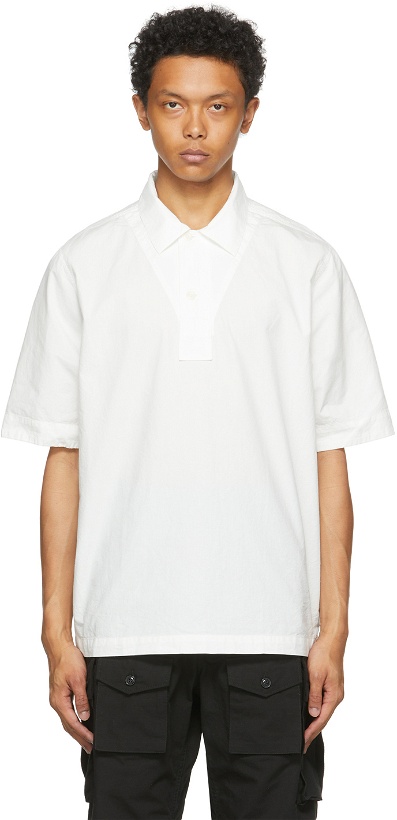 Photo: MHL by Margaret Howell White Linen Faced Polo