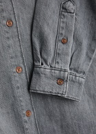 Skall Studio Millington Denim Shirt Light Grey