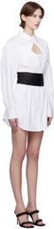 Alexander Wang White Deconstructed Minidress