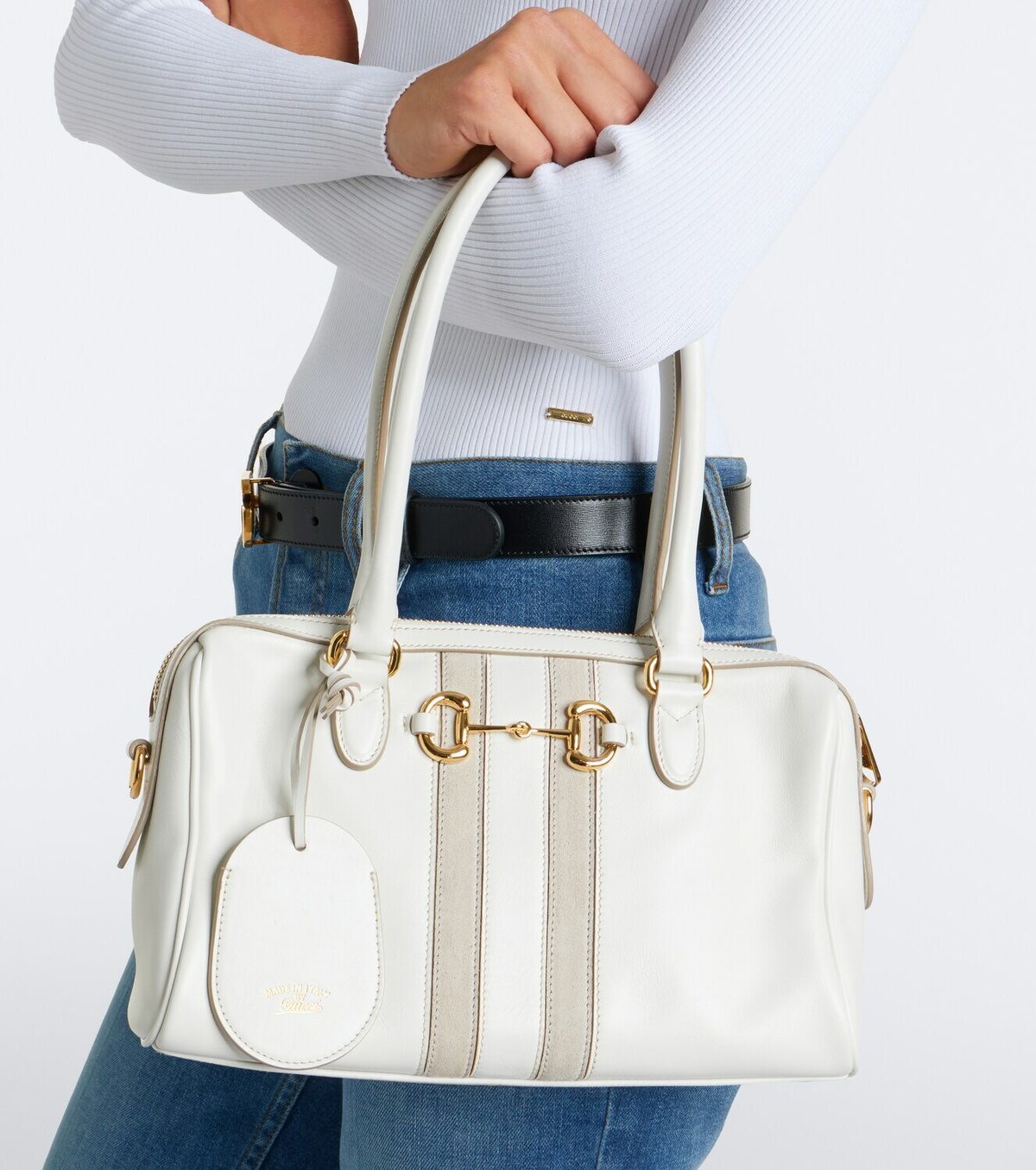 Gucci Borsetto Small leather bowling bag