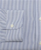 Brooks Brothers Men's Traditional Extra-Relaxed-Fit Dress Shirt, Stripe | Blue
