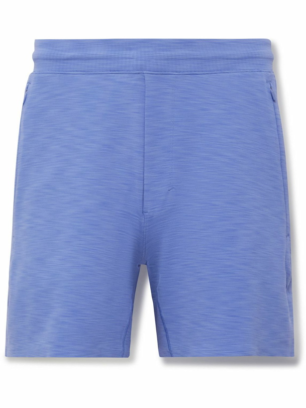 Photo: Lululemon - Balancer Slim-Fit Mesh-Panelled Everlux Shorts - Blue
