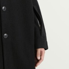 Rick Owens Men's Buttoned Brad Coat in Black