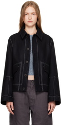 Henrik Vibskov Black Dusk Wool Jacket