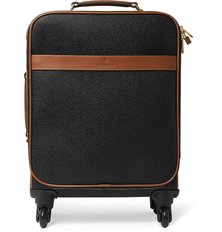 Photo: MULBERRY - Pebble-Grain Leather Suitcase - Black