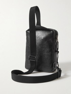 Balenciaga - Explorer Logo-Print Crinkled-Leather Messenger Bag