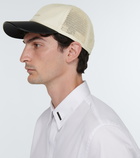 Givenchy - Cotton and leather baseball cap