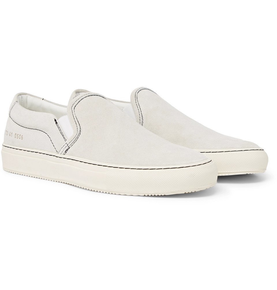 evne whisky Displacement Common Projects - Suede Slip-On Sneakers - Men - White Common Projects