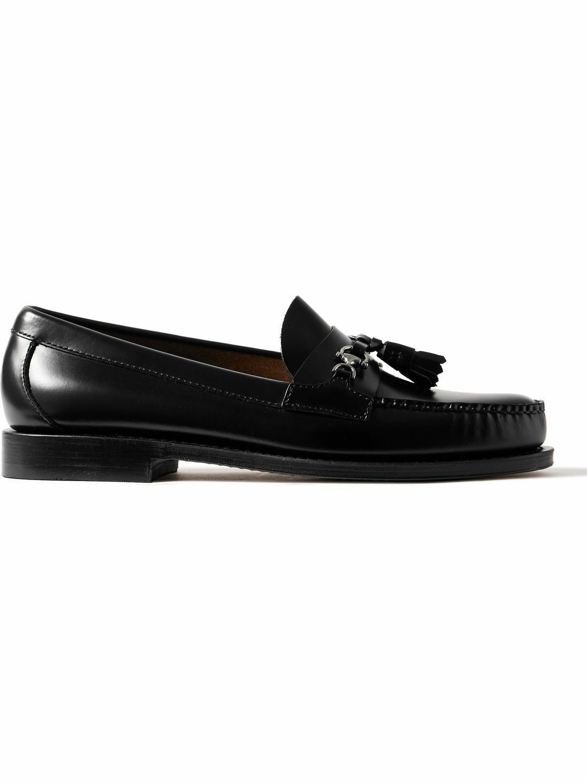 Photo: G.H. Bass & Co. - Weejuns Heritage Lincoln Embellished Tasselled Leather Loafers - Black