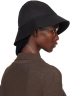 TOTEME Black Embroidered Bucket Hat