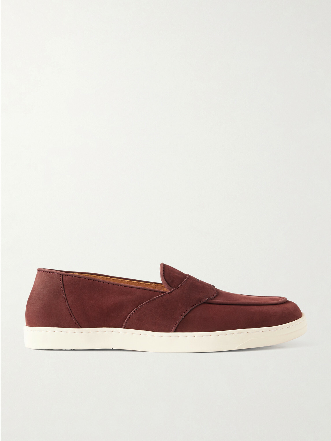 George Cleverley - Joey Nubuck Penny Loafers - Brown