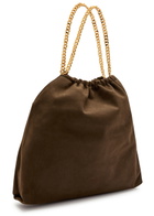 Stella Mccartney Falabella Medium Drawstring Faux Suede Tote - Moca - One Size