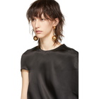 JW Anderson Black Asymmetric Circular Blouse