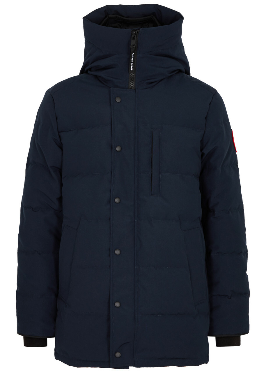 Canada Goose Carson Quilted Arctic-Tech Parka Navy L, Men's Designer Parka, Male