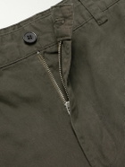 Belstaff - Dispatch Straight-Leg Garment-Dyed Cotton Cargo Trousers - Green
