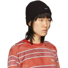 Stussy Black Patch Cuff Beanie