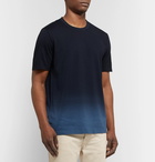 Theory - Essential Dip-Dyed Pima Cotton-Jersey T-Shirt - Midnight blue