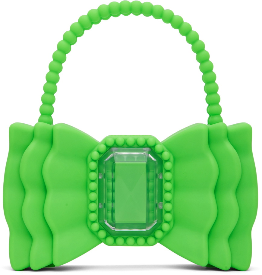 forBitches Green SSENSE Exclusive Moulded Edition Bow Bag