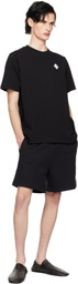 Casablanca Black Pearl Diamond Patch T-shirt
