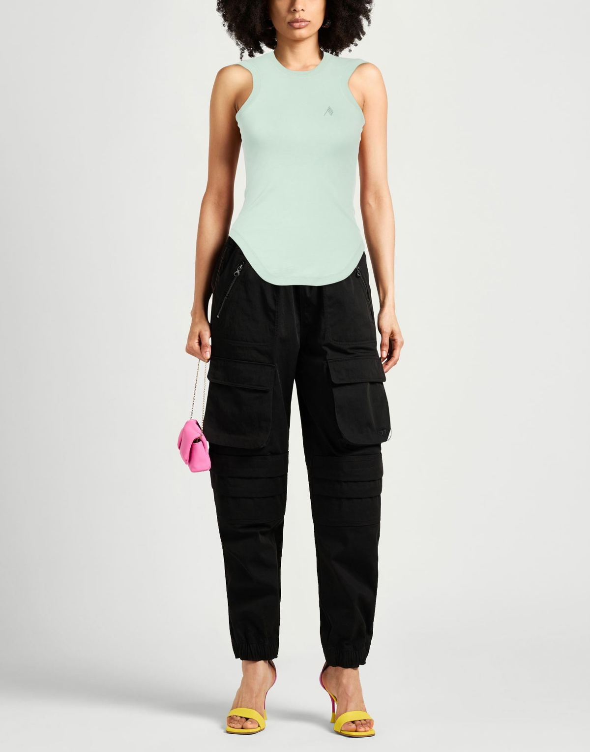 The Attico Womens Top in Sage green