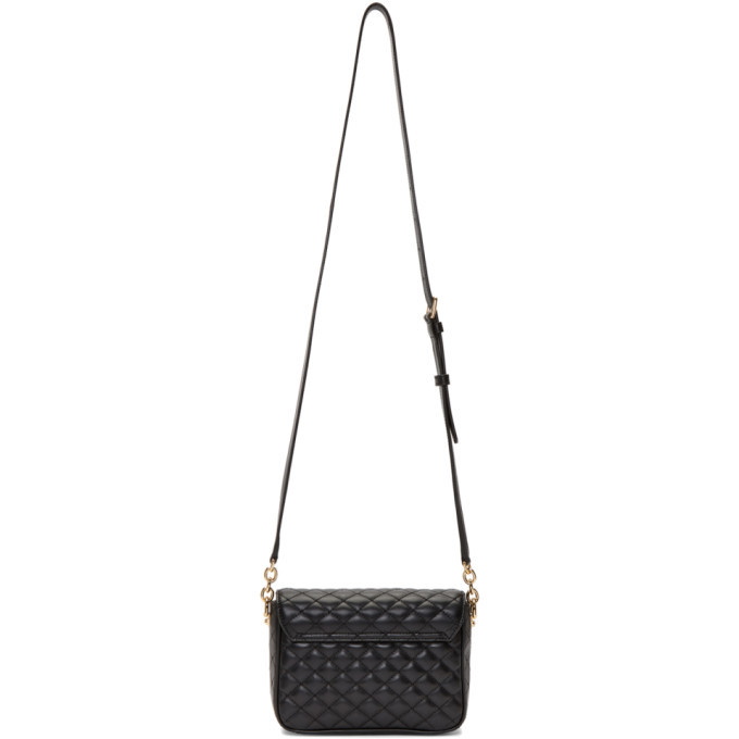 Dolce and Gabbana Black Small Quilted Crystal Millennials Logo Bag ...