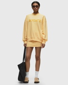 Rotate Birger Christensen Elasticated Mini Skirt Yellow - Womens - Skirts