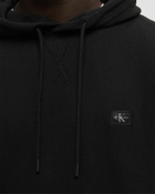 Calvin Klein Jeans WOVEN LABEL HOODIE Black Mens Hoody