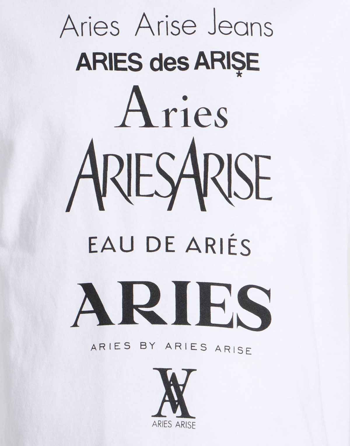 Aries Mens T-shirt in White