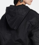 Entire Studios Broad hooded satin bomber jacket