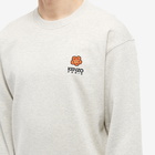 Kenzo Paris Men's Boke Crest Classic Crew Sweat in Pale Grey