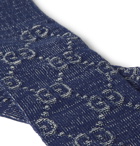 Gucci - Logo-Jacquard Cotton-Blend Socks - Blue