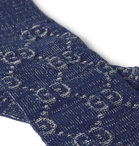 Gucci - Logo-Jacquard Cotton-Blend Socks - Blue