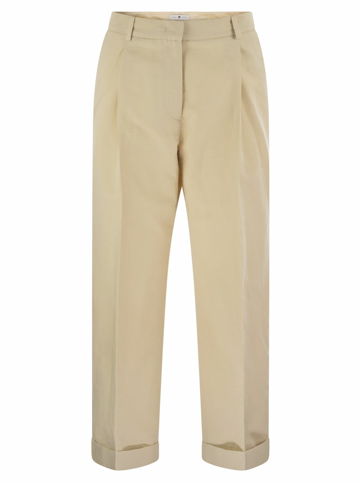 パンツ PT TORINO ANNA - Stretch cotton gabardine pants PT Torino Anna - Stretch Cotton Gabardine Pants PT Torino