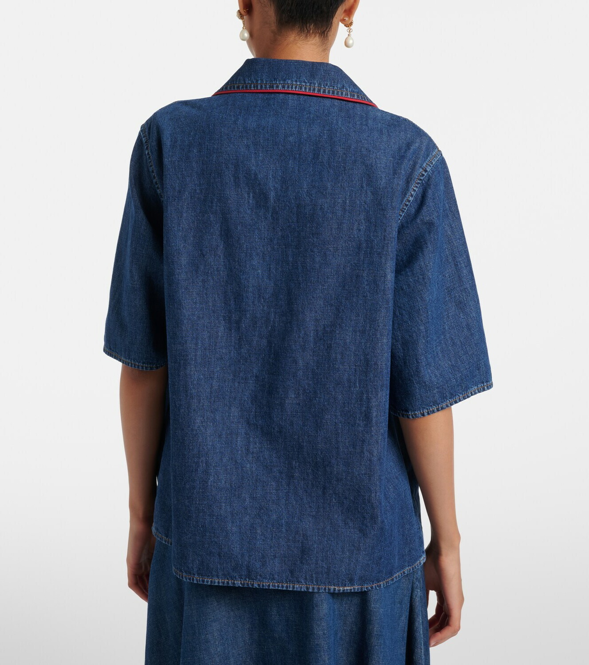 Valentino VGold denim top