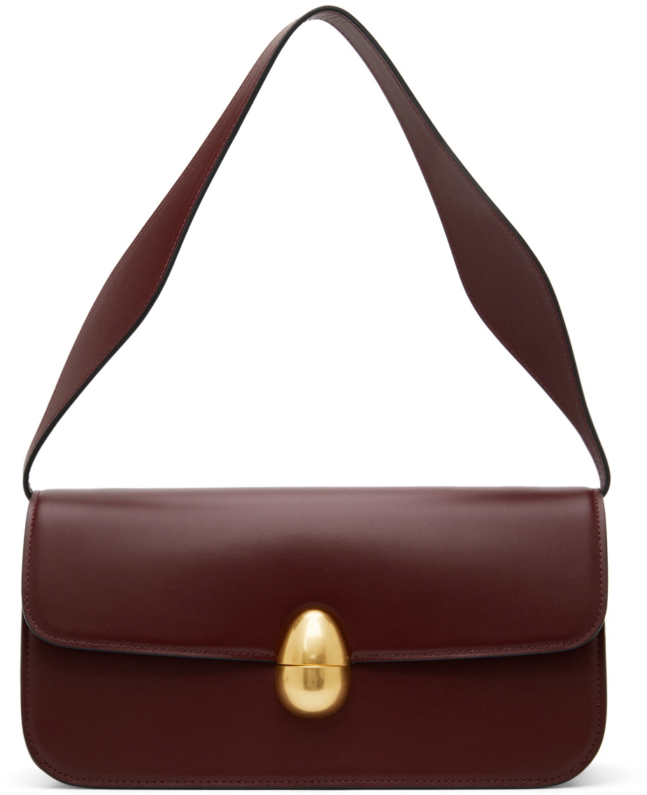 NEOUS Burgundy Phoenix Baguette Bag