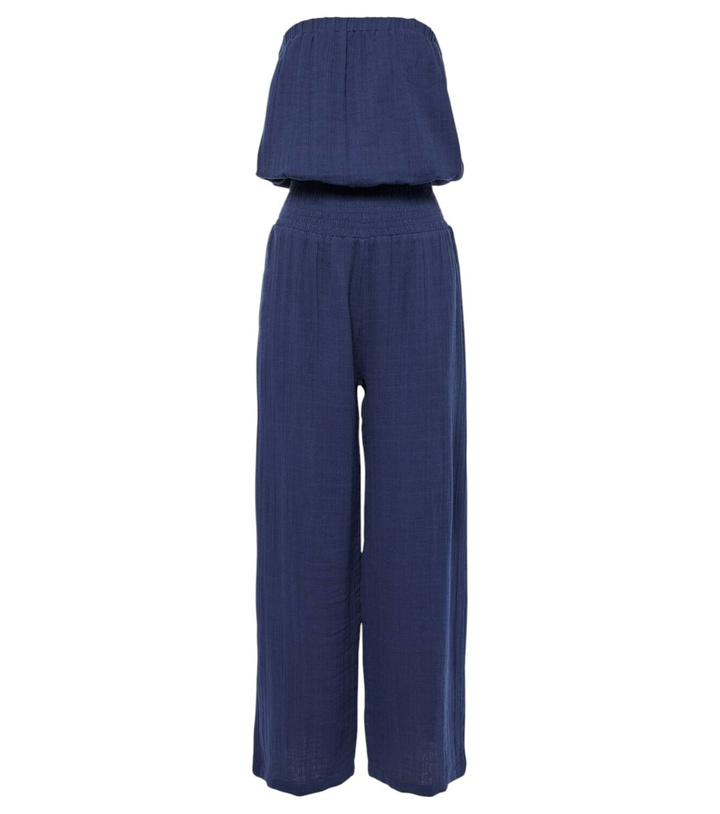 Photo: Melissa Odabash Strapless cotton jumpsuit