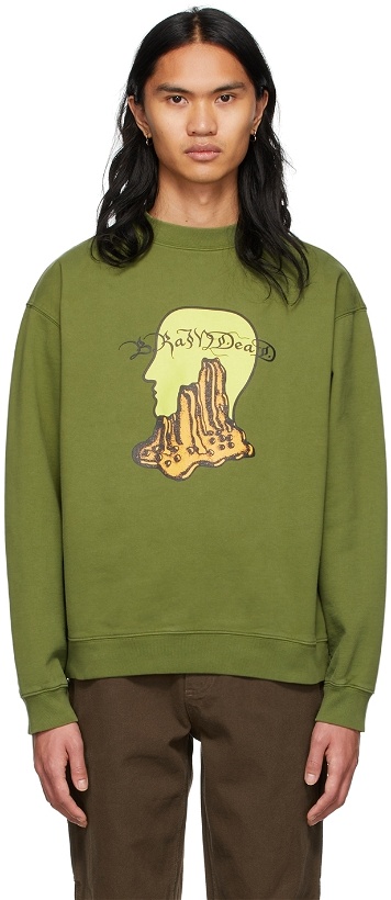 Photo: Brain Dead Green Cotton Sweatshirt