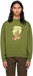 Brain Dead Green Cotton Sweatshirt