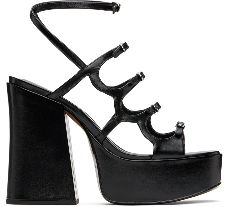 Photo: Marc Jacobs Black 'The Kiki Platform' Heeled Sandals