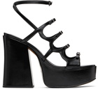 Marc Jacobs Black 'The Kiki Platform' Heeled Sandals