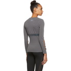 adidas by Stella McCartney Grey Knit Campaign Warp Long Sleeve T-Shirt