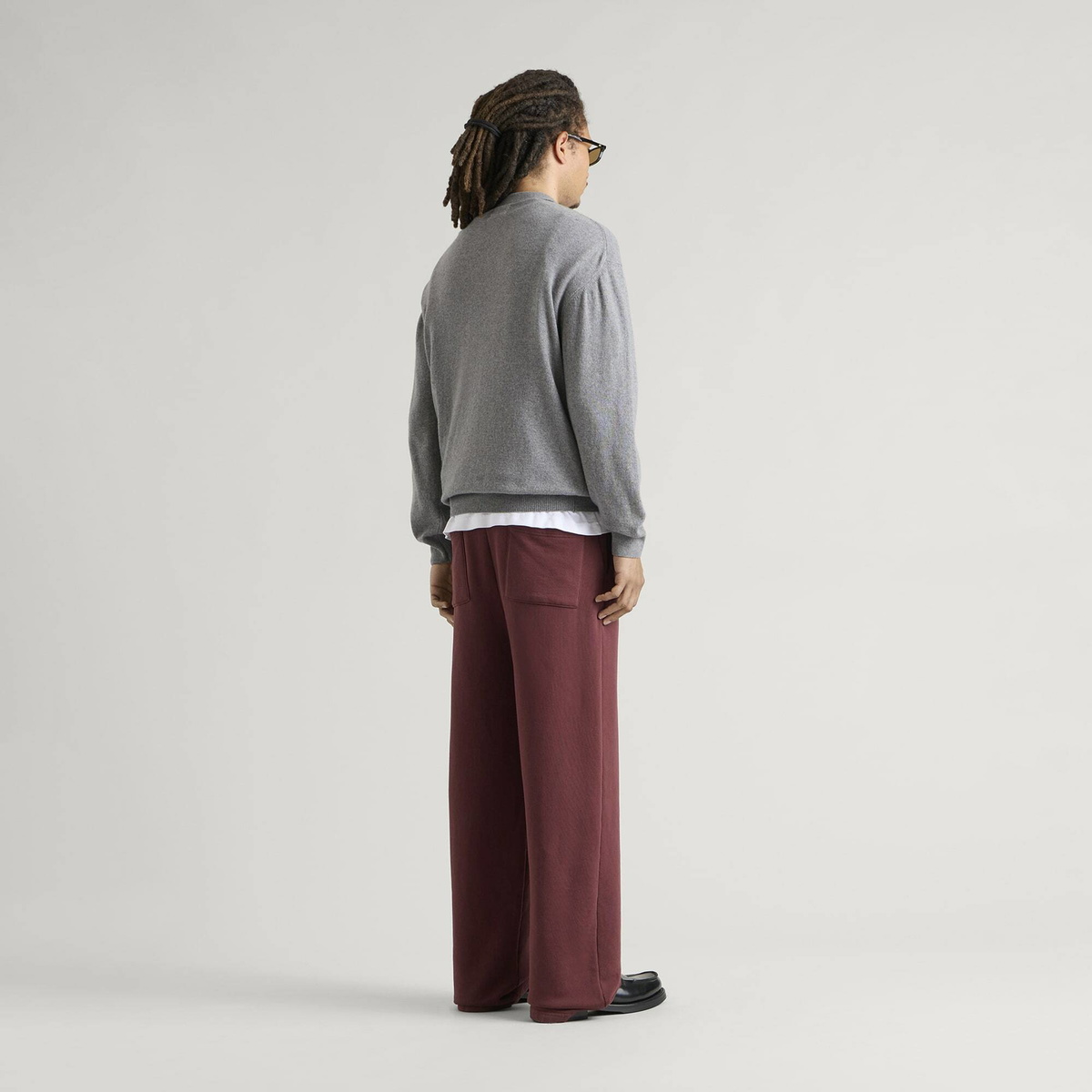END. Mono Sweatpant in Oxblood