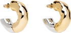 AMI Paris Brass Dune Hoop Earrings