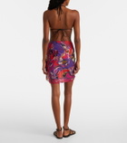 Pucci Orchidee cotton beach cover-up
