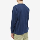 Beams Plus Men's Long Sleeve Pocket T-Shirt in Navy