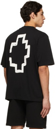 Marcelo Burlon County of Milan Black Tempera Over Cross Logo T-Shirt