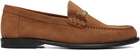 BOSS Tan Suede Loafers