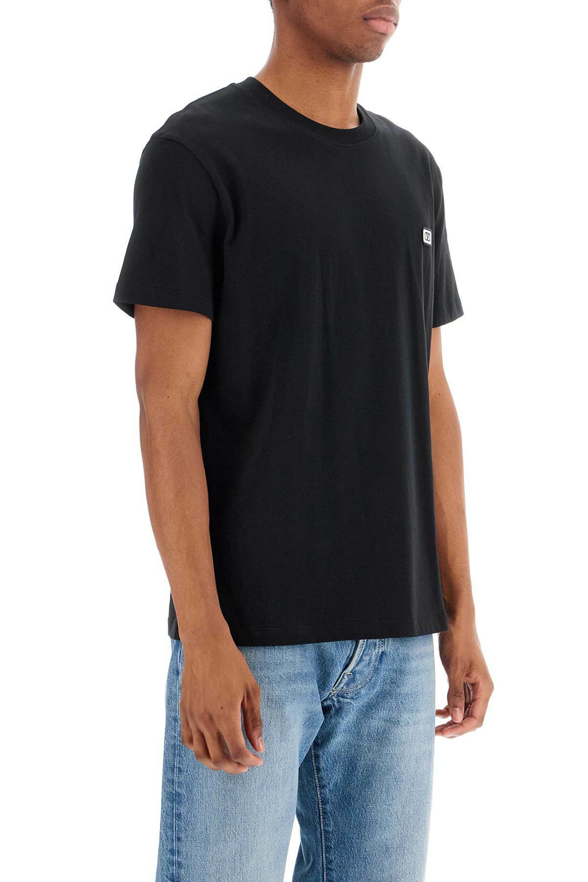 Tシャツ・カットソー 25AW Valentino Garavani Vlogo T-Shirts And Polos Black Nero VALENTINO GARAVANI vlogo patch t-shirt with Black Valentino