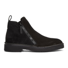 Giuseppe Zanotti Black Suede Disparr Boots