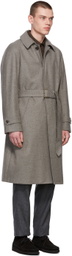Ring Jacket Taupe Belted Wool Coat